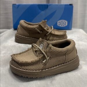 Hey Dude Kids Tan Moccasins - Size 5c